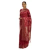 Women's Banarasi Silk Saree (Red,5-6 Mtrs)