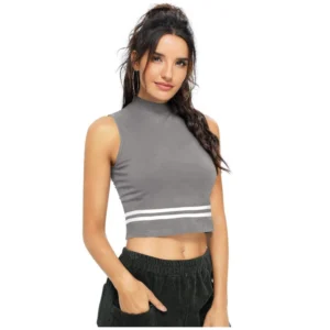 Alternative view of Women's Polyester, Knitting Western Wear Tops (Grey)