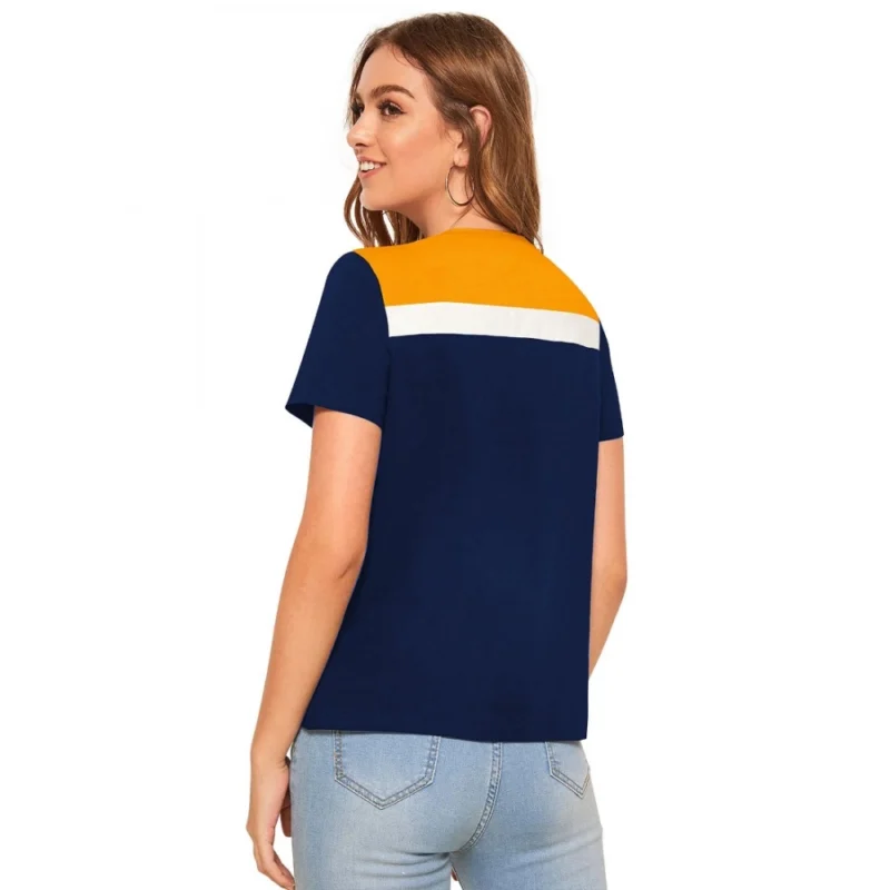 Alternative view of Women's Polyester, Knitting Western Wear T-Shirt (Yellow)
