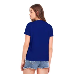 Alternative view of Women's Cotton Western Wear T-Shirt (Royal Blue)