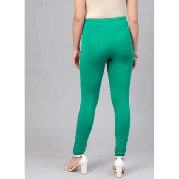 Generic Women's Cotton Leggings (Color:Sea Green) - Image 5
