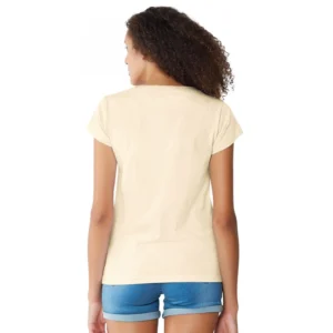 Alternative view of Women's Cotton Western Wear T Shirt (Cream)
