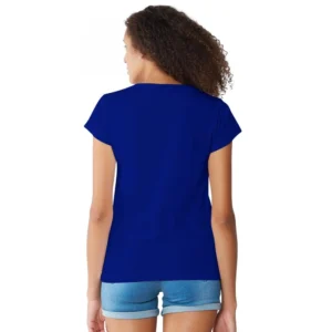 Alternative view of Women's Cotton Western Wear T Shirt (Royal Blue)
