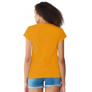 Alternative view of Women's Cotton Western Wear T Shirt (Yellow)