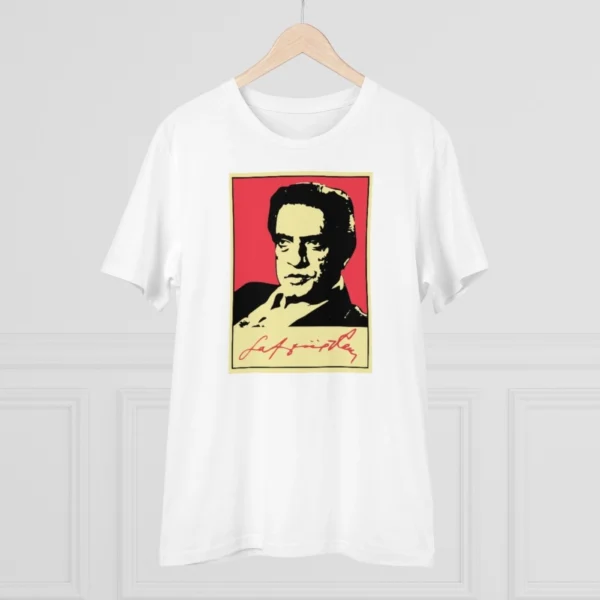 Men's PC Cotton Bengali Designs Printed T Shirt (Color: White, Thread Count: 180GSM) - Image 3