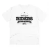 Men's PC Cotton Bike Ride Design Printed T Shirt (Color: White, Thread Count: 180GSM)