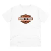 Men's PC Cotton Bike Ride Design Printed T Shirt (Color: White, Thread Count: 180GSM)