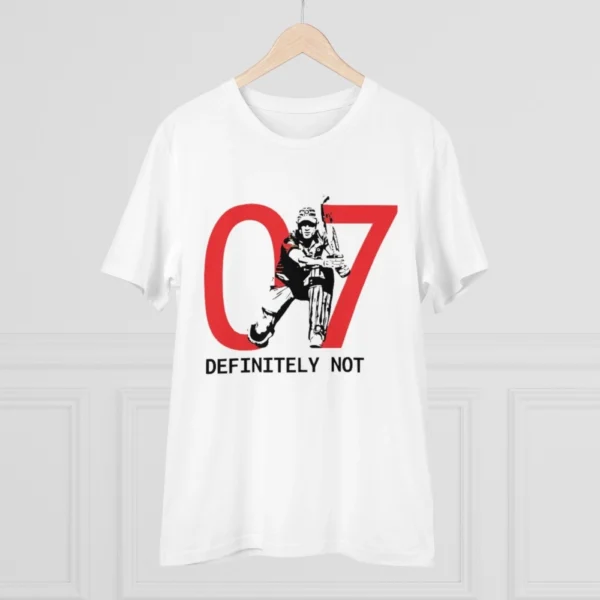 Men's PC Cotton Cricket Design Printed T Shirt (Color: White, Thread Count: 180GSM) - Image 3