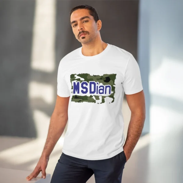 Men's PC Cotton Cricket Design Printed T Shirt (Color: White, Thread Count: 180GSM) - Image 6