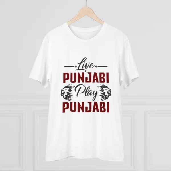 Men's PC Cotton Cricket Design Printed T Shirt (Color: White, Thread Count: 180GSM) - Image 3