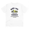 Men's PC Cotton Bike Ride Design Printed T Shirt (Color: White, Thread Count: 180GSM)