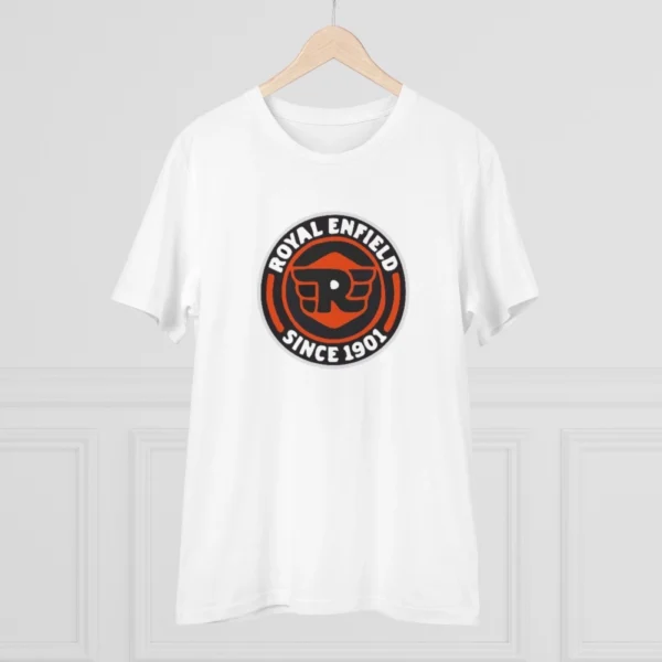 Men's PC Cotton Bike Ride Design Printed T Shirt (Color: White, Thread Count: 180GSM) - Image 3