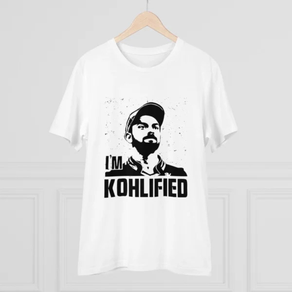 Men's PC Cotton Cricket Design Printed T Shirt (Color: White, Thread Count: 180GSM) - Image 3