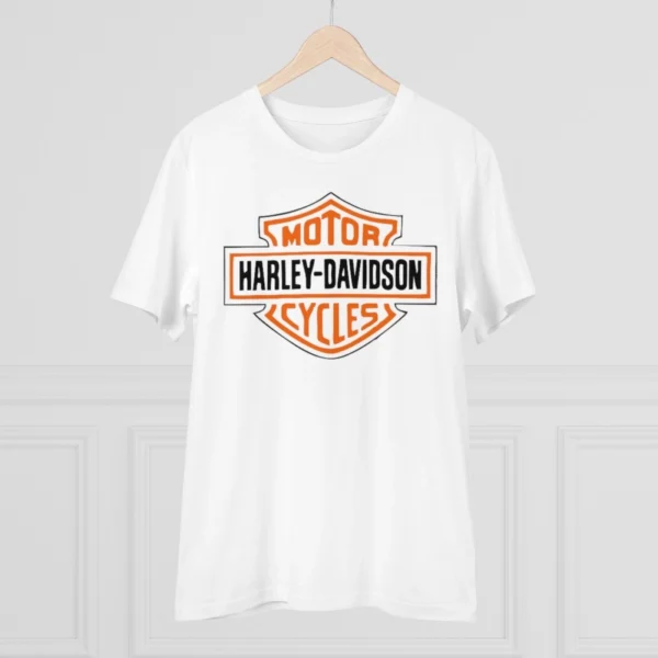 Men's PC Cotton Bike Ride Design Printed T Shirt (Color: White, Thread Count: 180GSM) - Image 3