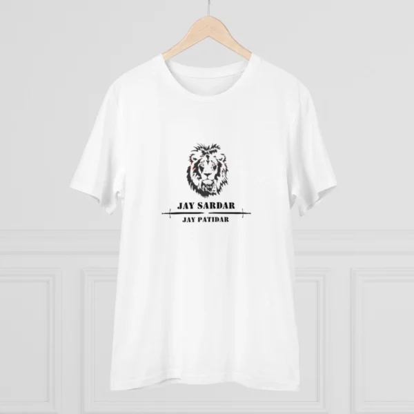 Men's PC Cotton Jay Sardar Printed T Shirt (Color: White, Thread Count: 180GSM) - Image 3