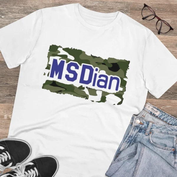 Men's PC Cotton Cricket Design Printed T Shirt (Color: White, Thread Count: 180GSM) - Image 4