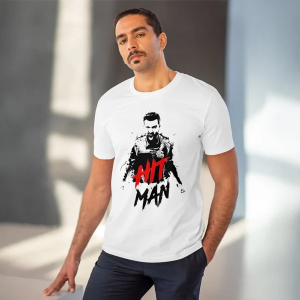 Men's PC Cotton Cricket Design Printed T Shirt (Color: White, Thread Count: 180GSM) - Image 6