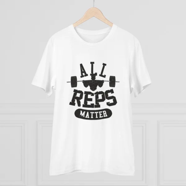 Men's PC Cotton All Reps Matter Printed T Shirt (Color: White, Thread Count: 180GSM) - Image 3