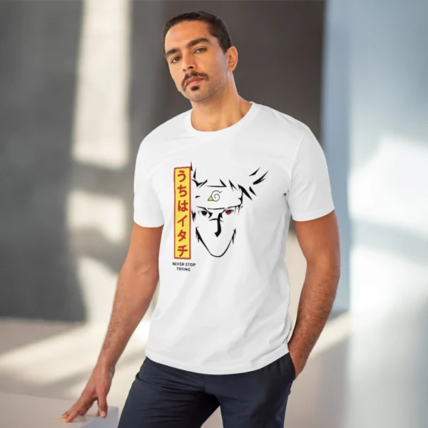 Men's PC Cotton Kunffo Printed T Shirt (Color: White, Thread Count: 180GSM) - Image 6