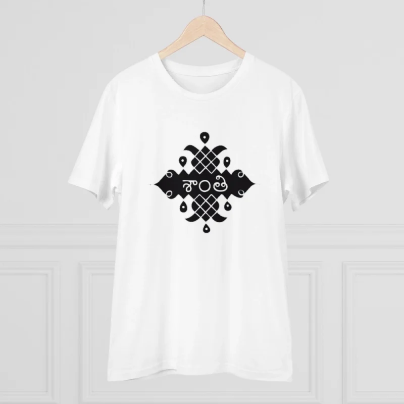 Men's PC Cotton Telugu Desing Printed T Shirt (Color: White, Thread Count: 180GSM) - Image 5