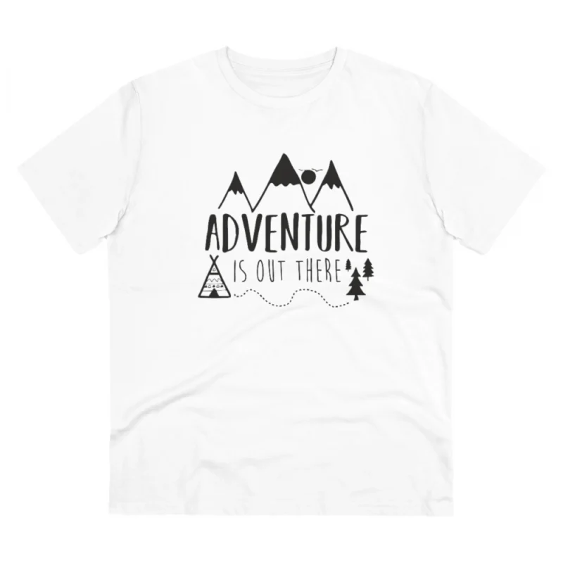 Men's PC Cotton Explore The Unseen Printed T Shirt (Color: White, Thread Count: 180GSM)