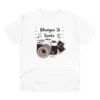 Men's PC Cotton Bhaiya Ji Smile Printed T Shirt (Color: White, Thread Count: 180GSM)