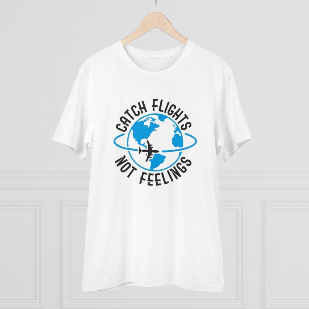 Men's PC Cotton Explore The Unseen Printed T Shirt (Color: White, Thread Count: 180GSM) - Image 5