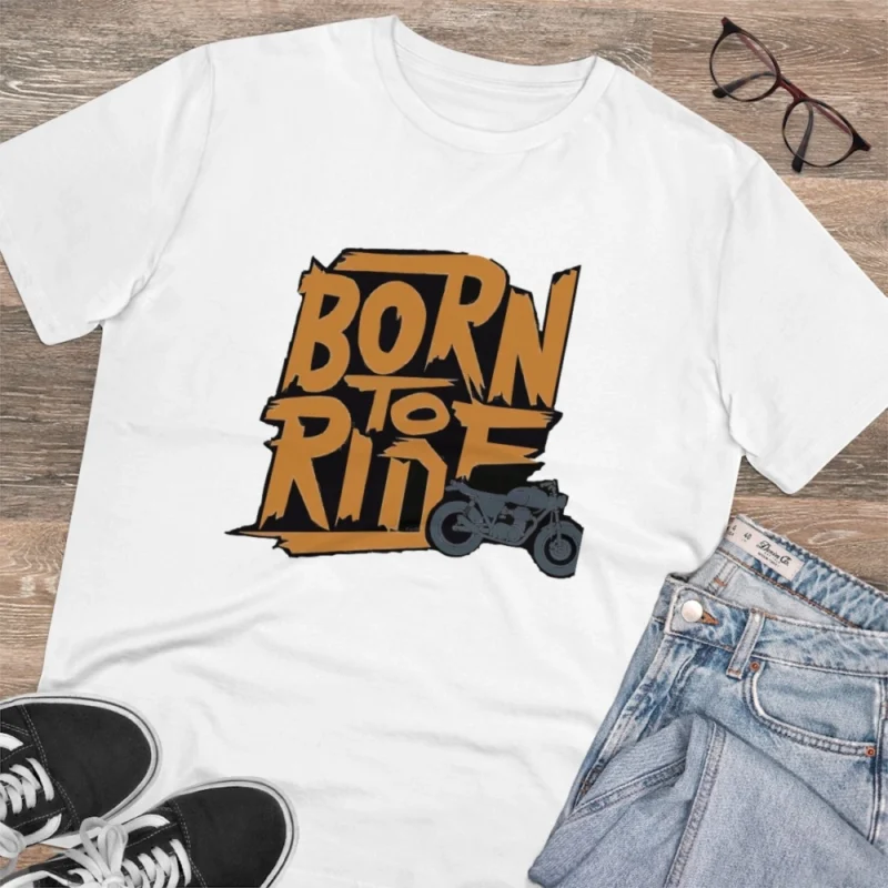 Men's PC Cotton Explore The Unseen Printed T Shirt (Color: White, Thread Count: 180GSM) - Image 4