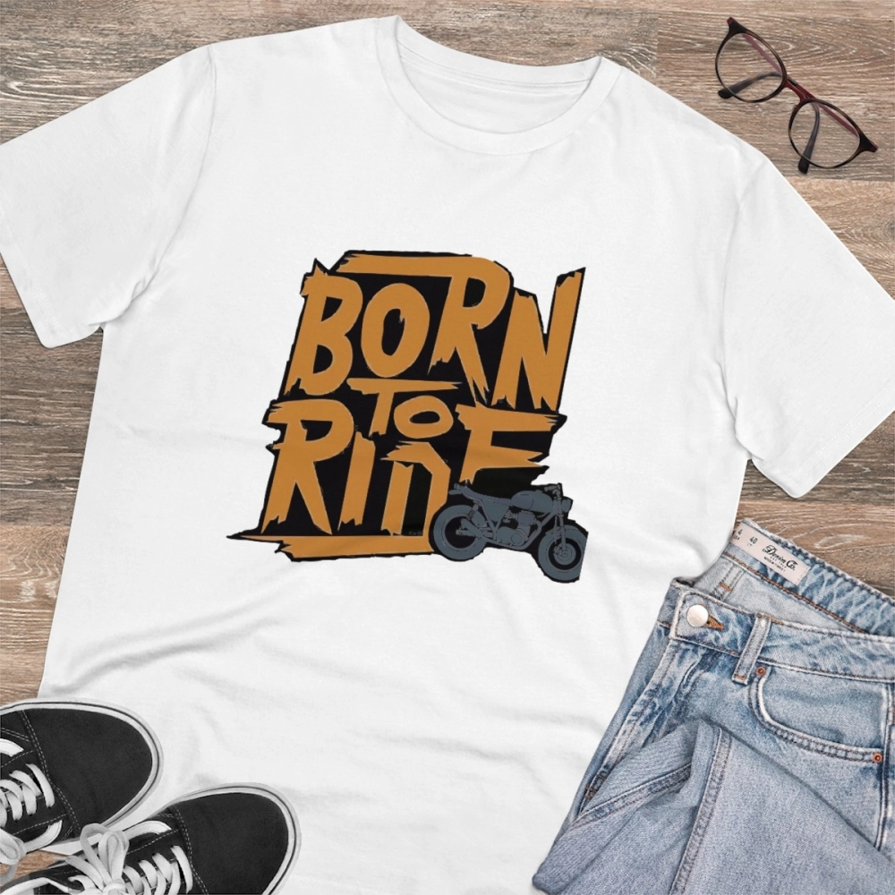 Men's PC Cotton Explore The Unseen Printed T Shirt (Color: White, Thread Count: 180GSM) - Image 4