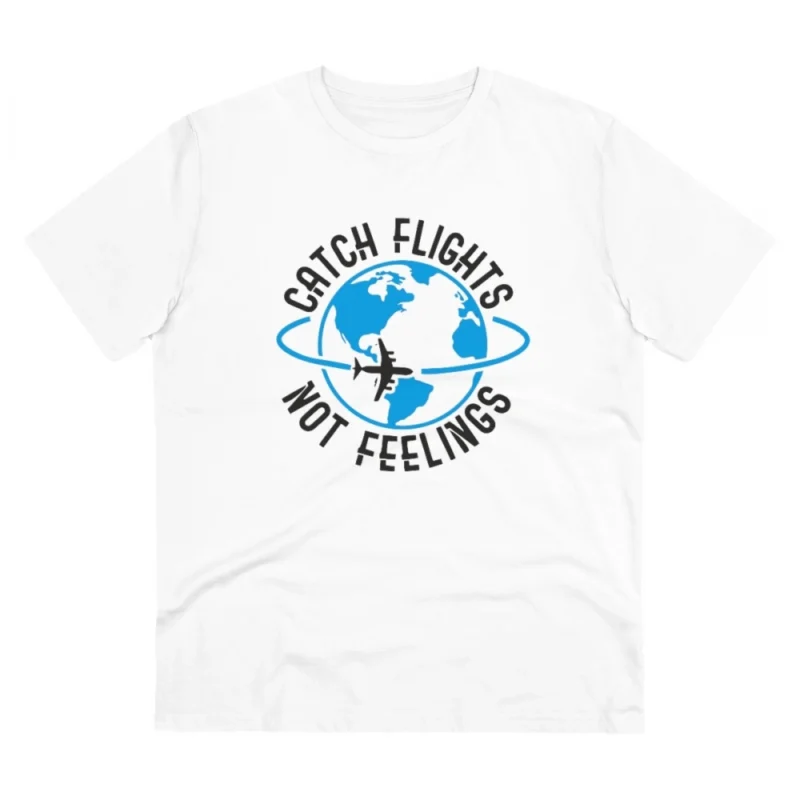 Men's PC Cotton Explore The Unseen Printed T Shirt (Color: White, Thread Count: 180GSM)