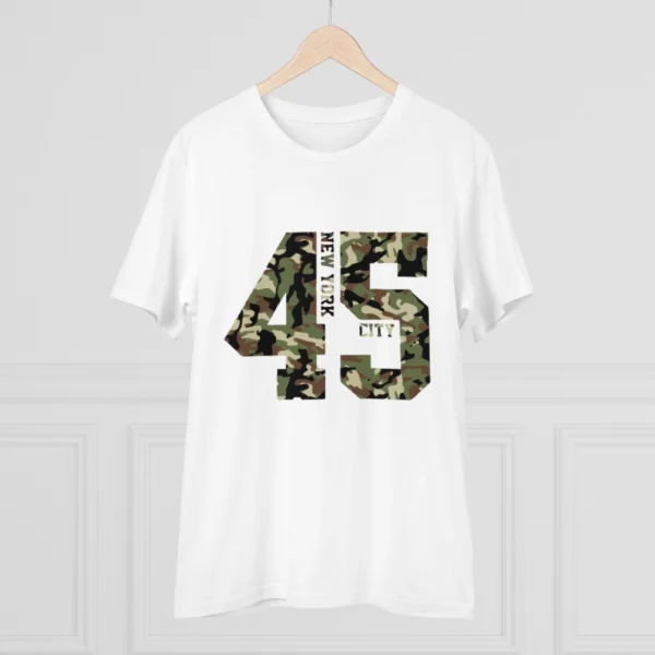 Men's PC Cotton New York City Printed T Shirt (Color: White, Thread Count: 180GSM) - Image 3