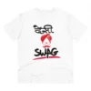 Men's PC Cotton Desi Swag Printed T Shirt (Color: White, Thread Count: 180GSM)