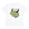 Men's PC Cotton Dirty Minddid Printed T Shirt (Color: White, Thread Count: 180GSM)
