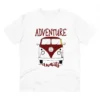 Men's PC Cotton Explore The Unseen Printed T Shirt (Color: White, Thread Count: 180GSM)