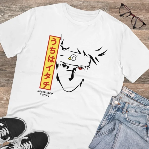 Men's PC Cotton Kunffo Printed T Shirt (Color: White, Thread Count: 180GSM) - Image 4