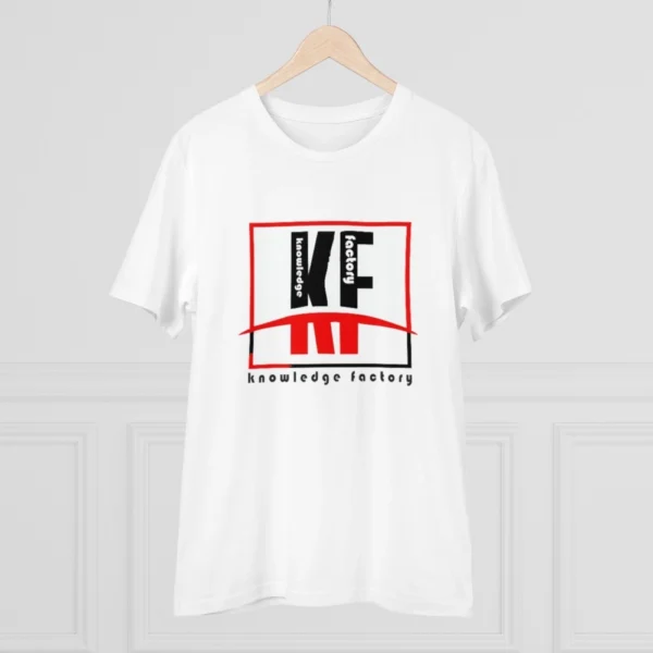 Men's PC Cotton Knowledge Factory Printed T Shirt (Color: White, Thread Count: 180GSM) - Image 3