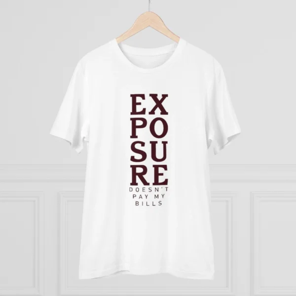 Men's PC Cotton Exposure Printed T Shirt (Color: White, Thread Count: 180GSM) - Image 3