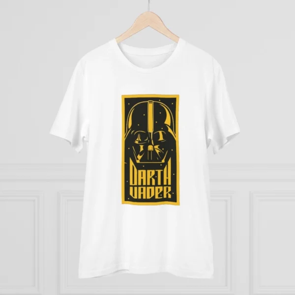 Men's PC Cotton Darth Vader Printed T Shirt (Color: White, Thread Count: 180GSM) - Image 3
