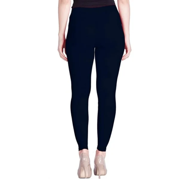 Generic Women's Cotton Stretchable Skin Fit Ankle Length Leggings (Navy Blue) - Image 5