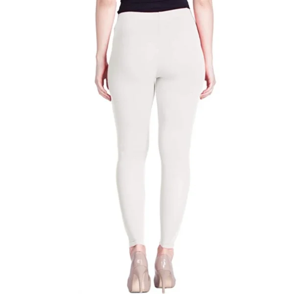 Generic Women's Cotton Stretchable Skin Fit Ankle Length Leggings (White) - Image 5