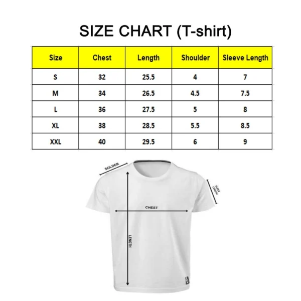 Generic Men's PC Cotton 14th Anniversary Printed T Shirt (Color: White, Thread Count: 180GSM) - Image 5