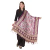 Women's Art Silk Printed Dupatta (Purple, Length:?2.25 to 2.50 Mtr)