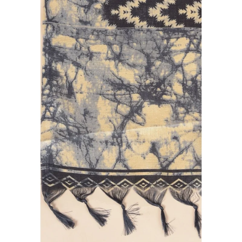 Alternative view of Generic Women's Art Silk Printed Dupatta (Black, Length: 2.25 to 2.50 Mtr)