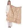 Women's Art Silk Printed Dupatta (Light Brown, Length:?2.25 to 2.50 Mtr)