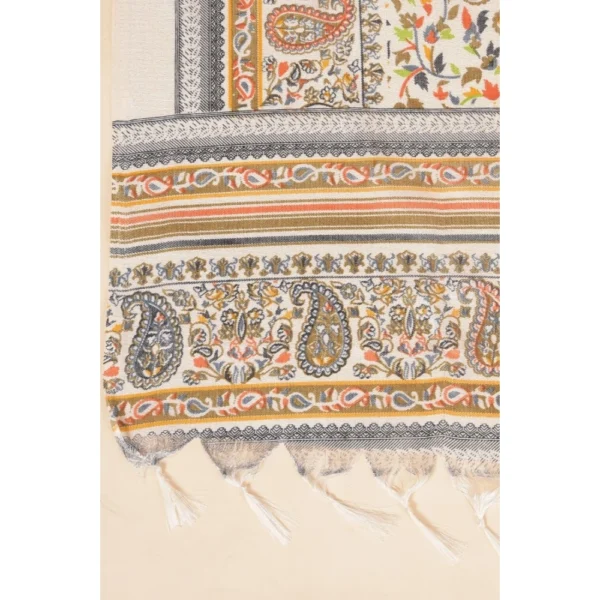 Women's Art Silk Printed Dupatta (White, Length:?2.25 to 2.50 Mtr) - Image 2