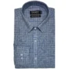 Generic Men's Cotton Lycra Full Sleeve Checked Casual Shirt (Grey)