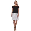 Generic Women's Cotton Blend Solid Short Sleeves Dress (Black)