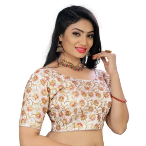 Alternative view of Women's Phantom Cording Readymade Blouse (White, Size: Free Size)