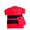 Generic Men's Casual Short Sleeves Cotton Polo Neck T-shirt (Red)