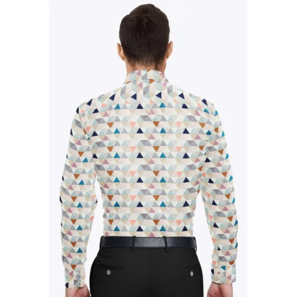 Generic Men's Cotton Blended Printed Full Sleeve Shirt (Multicolor) - Image 6